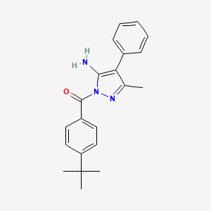 1-(4-tert-butylbenzoyl)-3-methyl-4-phenyl-1H-pyrazol-5-amine