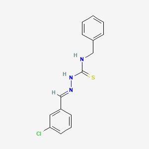 molecular formula C15H14ClN3S B5583968 3-chlorobenzaldehyde N-benzylthiosemicarbazone 