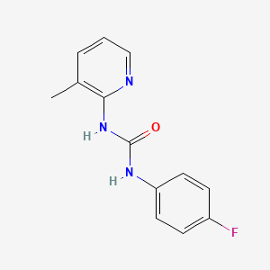 molecular formula C13H12FN3O B5584000 1-(4-Fluorophenyl)-3-(3-methylpyridin-2-yl)urea 