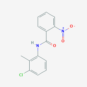 molecular formula C14H11ClN2O3 B5584023 N-(3-chloro-2-methylphenyl)-2-nitrobenzamide CAS No. 73544-85-1