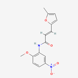 N-(2-methoxy-5-nitrophenyl)-3-(5-methyl-2-furyl)acrylamide