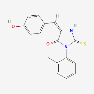 5-(4-hydroxybenzylidene)-3-(2-methylphenyl)-2-thioxo-4-imidazolidinone