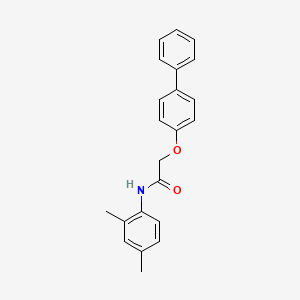 molecular formula C22H21NO2 B5584083 2-(4-biphenylyloxy)-N-(2,4-dimethylphenyl)acetamide 
