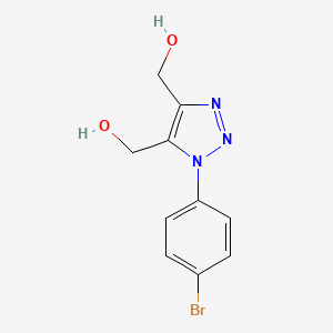 molecular formula C10H10BrN3O2 B5584090 [1-(4-bromophenyl)-1H-1,2,3-triazole-4,5-diyl]dimethanol 