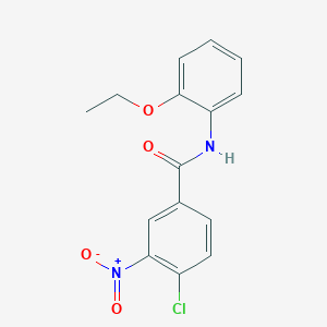 molecular formula C15H13ClN2O4 B5584122 4-chloro-N-(2-ethoxyphenyl)-3-nitrobenzamide CAS No. 328258-54-4