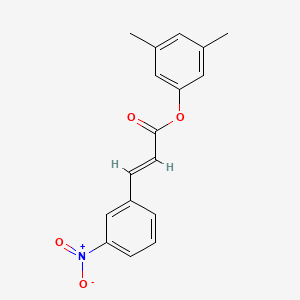 molecular formula C17H15NO4 B5584150 3,5-dimethylphenyl 3-(3-nitrophenyl)acrylate 