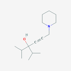 molecular formula C15H27NO B5584163 3-isopropyl-2-methyl-6-(1-piperidinyl)-4-hexyn-3-ol 