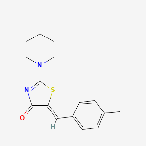 5-(4-methylbenzylidene)-2-(4-methyl-1-piperidinyl)-1,3-thiazol-4(5H)-one