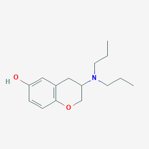 molecular formula C15H23NO2 B055842 3-(Dipropylamino)-3,4-dihydro-2H-1-benzopyran-6-ol CAS No. 116005-04-0