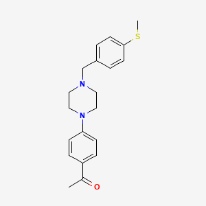 1-(4-{4-[4-(methylthio)benzyl]-1-piperazinyl}phenyl)ethanone