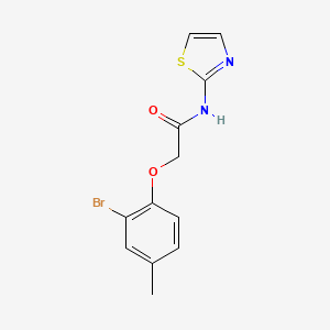 2-(2-bromo-4-methylphenoxy)-N-1,3-thiazol-2-ylacetamide