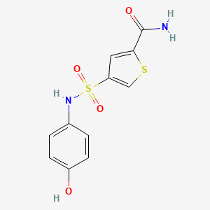 4-{[(4-hydroxyphenyl)amino]sulfonyl}-2-thiophenecarboxamide