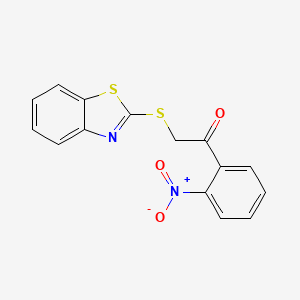 2-(1,3-benzothiazol-2-ylthio)-1-(2-nitrophenyl)ethanone