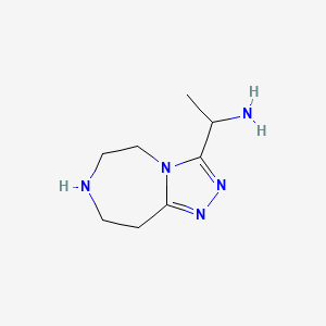 [1-(6,7,8,9-tetrahydro-5H-[1,2,4]triazolo[4,3-d][1,4]diazepin-3-yl)ethyl]amine dihydrochloride
