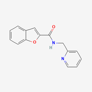 molecular formula C15H12N2O2 B5584275 N-(2-pyridinylmethyl)-1-benzofuran-2-carboxamide 