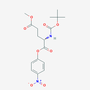 molecular formula C17H22N2O8 B558429 Boc-谷(ome)-onp CAS No. 16947-07-2