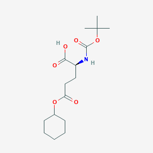 molecular formula C16H27NO6 B558430 Boc-Glu(OcHex)-OH CAS No. 73821-97-3