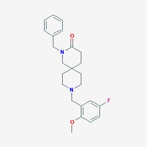 molecular formula C24H29FN2O2 B5584319 2-benzyl-9-(5-fluoro-2-methoxybenzyl)-2,9-diazaspiro[5.5]undecan-3-one 