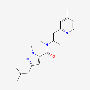 3-isobutyl-N,1-dimethyl-N-[1-methyl-2-(4-methyl-2-pyridinyl)ethyl]-1H-pyrazole-5-carboxamide