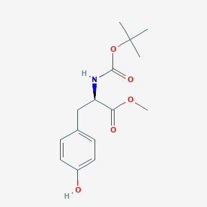 molecular formula C15H21NO5 B558433 (R)-2-((叔丁氧羰基)氨基)-3-(4-羟基苯基)丙酸甲酯 CAS No. 76757-90-9