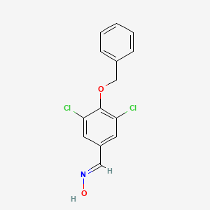 molecular formula C14H11Cl2NO2 B5584335 4-(benzyloxy)-3,5-dichlorobenzaldehyde oxime 