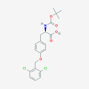 molecular formula C21H23Cl2NO5 B558438 Boc-D-酪氨酸(2,6-CL2-苯甲基)-OH CAS No. 69541-62-4