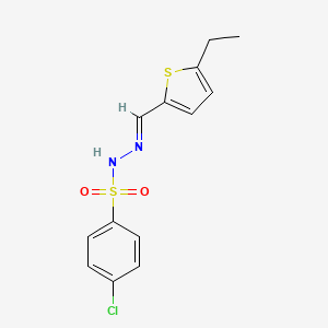 4-chloro-N'-[(5-ethyl-2-thienyl)methylene]benzenesulfonohydrazide