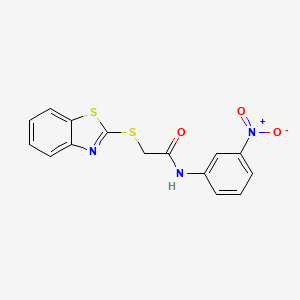 2-(1,3-benzothiazol-2-ylthio)-N-(3-nitrophenyl)acetamide