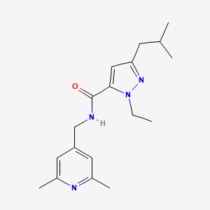 N-[(2,6-dimethyl-4-pyridinyl)methyl]-1-ethyl-3-isobutyl-1H-pyrazole-5-carboxamide
