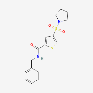 N-benzyl-4-(1-pyrrolidinylsulfonyl)-2-thiophenecarboxamide