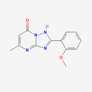 molecular formula C13H12N4O2 B5584426 2-(2-methoxyphenyl)-5-methyl[1,2,4]triazolo[1,5-a]pyrimidin-7(4H)-one 