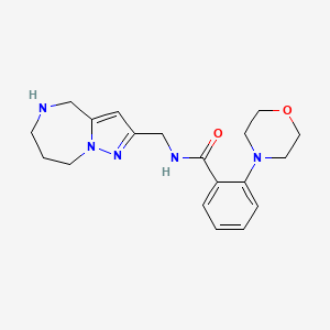 2-(4-morpholinyl)-N-(5,6,7,8-tetrahydro-4H-pyrazolo[1,5-a][1,4]diazepin-2-ylmethyl)benzamide dihydrochloride