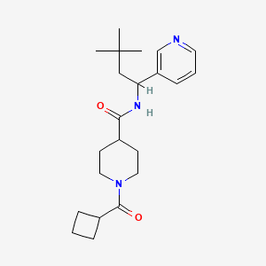 1-(cyclobutylcarbonyl)-N-[3,3-dimethyl-1-(3-pyridinyl)butyl]-4-piperidinecarboxamide