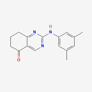 molecular formula C16H17N3O B5584573 2-[(3,5-dimethylphenyl)amino]-7,8-dihydroquinazolin-5(6H)-one 