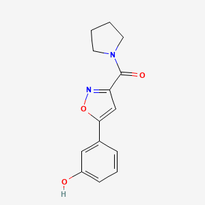 3-[3-(1-pyrrolidinylcarbonyl)-5-isoxazolyl]phenol