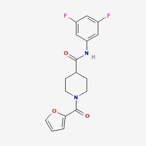 N-(3,5-difluorophenyl)-1-(2-furoyl)-4-piperidinecarboxamide