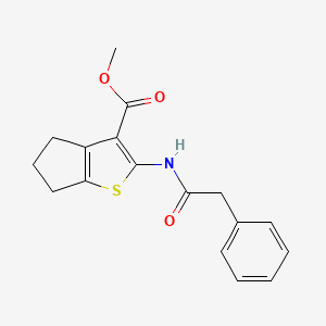 methyl 2-[(phenylacetyl)amino]-5,6-dihydro-4H-cyclopenta[b]thiophene-3-carboxylate