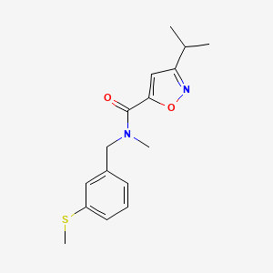 3-isopropyl-N-methyl-N-[3-(methylthio)benzyl]-5-isoxazolecarboxamide