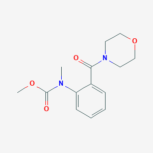 molecular formula C14H18N2O4 B5584639 methyl methyl[2-(4-morpholinylcarbonyl)phenyl]carbamate 