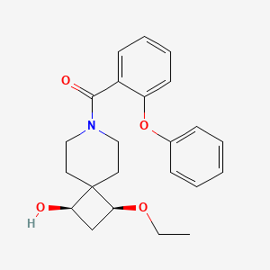 [(1R,3S)-3-ethoxy-1-hydroxy-7-azaspiro[3.5]nonan-7-yl]-(2-phenoxyphenyl)methanone