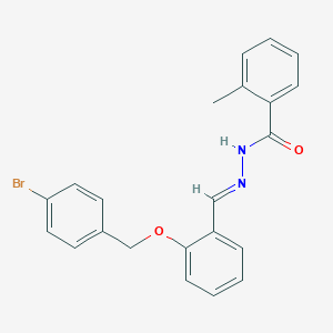 N'-{2-[(4-bromobenzyl)oxy]benzylidene}-2-methylbenzohydrazide
