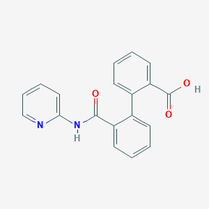 molecular formula C19H14N2O3 B5584725 2'-[(2-pyridinylamino)carbonyl]-2-biphenylcarboxylic acid 