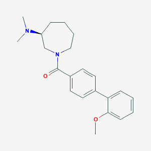 molecular formula C22H28N2O2 B5584730 (3S)-1-[(2'-methoxybiphenyl-4-yl)carbonyl]-N,N-dimethylazepan-3-amine 