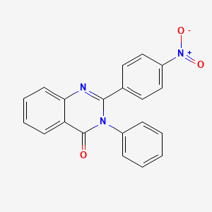 molecular formula C20H13N3O3 B5584738 2-(4-nitrophenyl)-3-phenyl-4(3H)-quinazolinone 