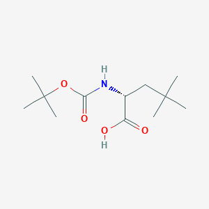 molecular formula C12H23NO4 B558474 (R)-2-((叔丁氧羰基)氨基)-4,4-二甲基戊酸 CAS No. 112695-98-4
