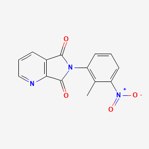 molecular formula C14H9N3O4 B5584746 6-(2-methyl-3-nitrophenyl)-5H-pyrrolo[3,4-b]pyridine-5,7(6H)-dione 