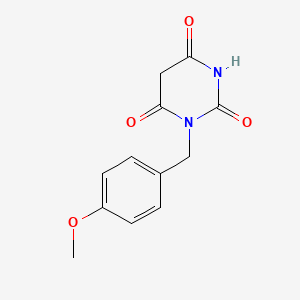 molecular formula C12H12N2O4 B5584842 1-(4-methoxybenzyl)-2,4,6(1H,3H,5H)-pyrimidinetrione 