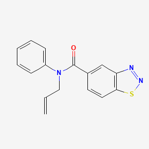 molecular formula C16H13N3OS B5584870 N-allyl-N-phenyl-1,2,3-benzothiadiazole-5-carboxamide 