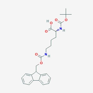 molecular formula C26H32N2O6 B558490 Boc-D-赖氨酸(Fmoc)-OH CAS No. 115186-31-7