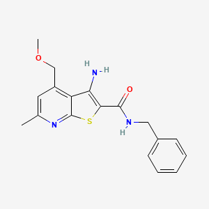 3-amino-N-benzyl-4-(methoxymethyl)-6-methylthieno[2,3-b]pyridine-2-carboxamide